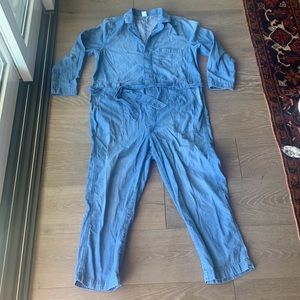 Denim H & M One Piece Jumpsuit Size Large